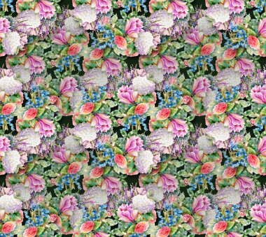 suluboya çiçek arka plan