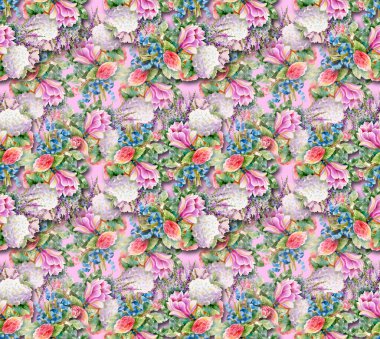 suluboya çiçek arka plan