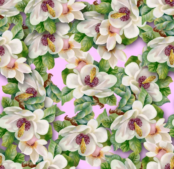 Acquerello fiore sfondo — Foto Stock