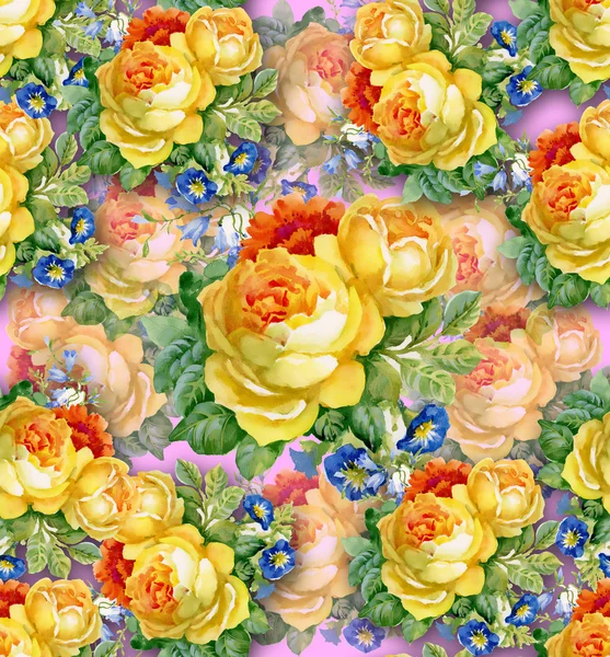 Watercolor flower  background — Stock Photo, Image