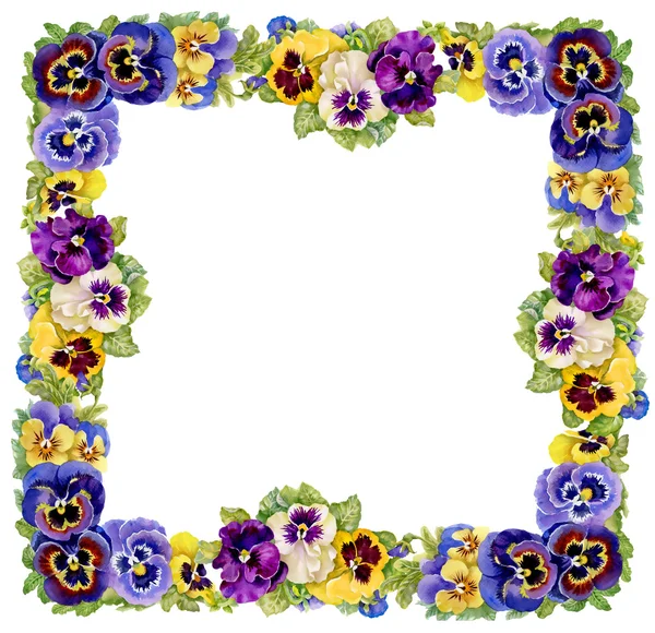 Colorful floral frame — Stock Photo, Image