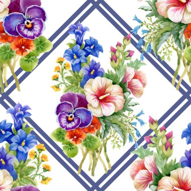 Vahşi çiçeklerin arka planı