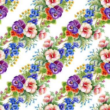 Vahşi çiçeklerin arka planı