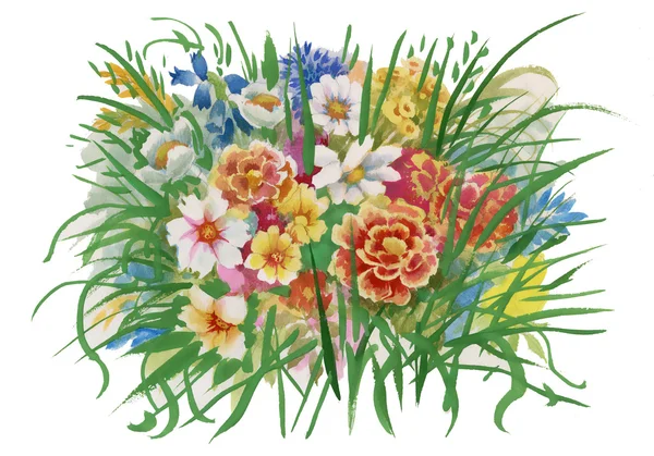 Frühlingswildblumen — Stockfoto