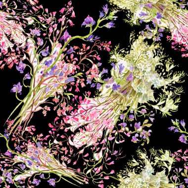 suluboya çiçek arka plan