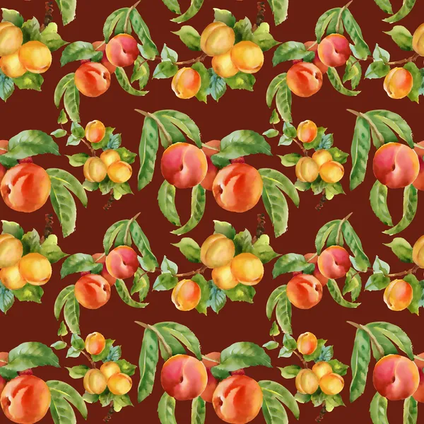 Abrikozen en perziken — Stockfoto