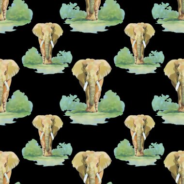 arka plan ile sevimli fil