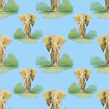 arka plan ile sevimli fil