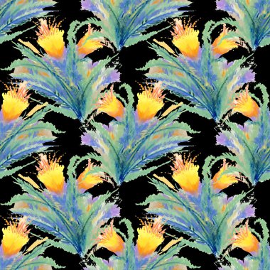 Suluboya kırmızı çiçek