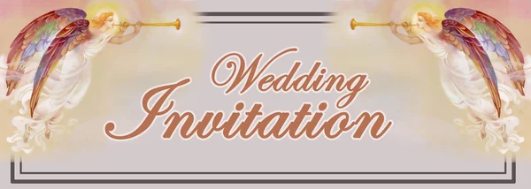 Carte d'invitation de mariage — Photo