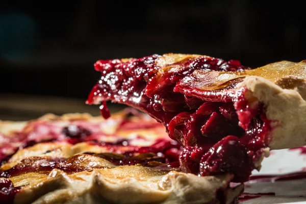 Homemade Organic cherry Pie — Stock Photo, Image