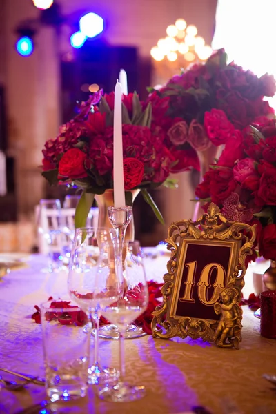 Dekoration på bröllopsdagen — Stockfoto