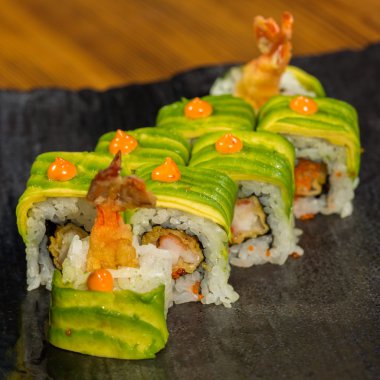 Organik suşi rulo ile karides tempura Restaurant