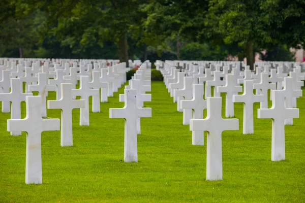 Cementerio Militar Americano, Playa de Omaha, Colleville-sur-Mer —  Fotos de Stock