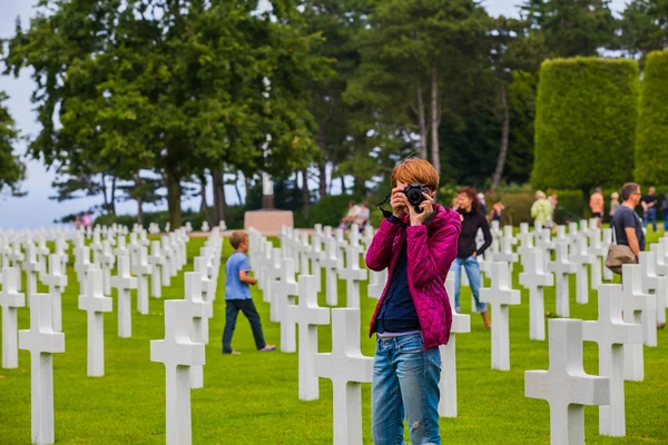 American Military Cemetery, Omaha Beach, Colleville-sur-Mer — Stock Photo, Image