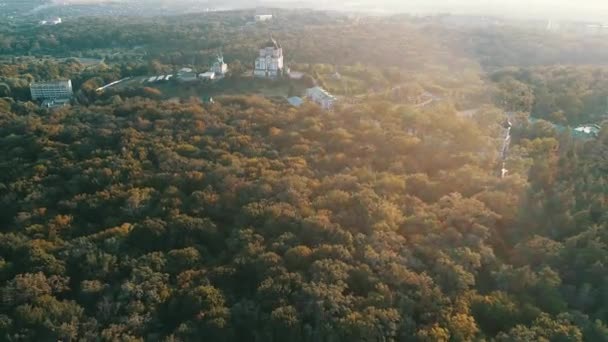 Собор Святого Панталеона Православном Монастыре Киеве Украина — стоковое видео
