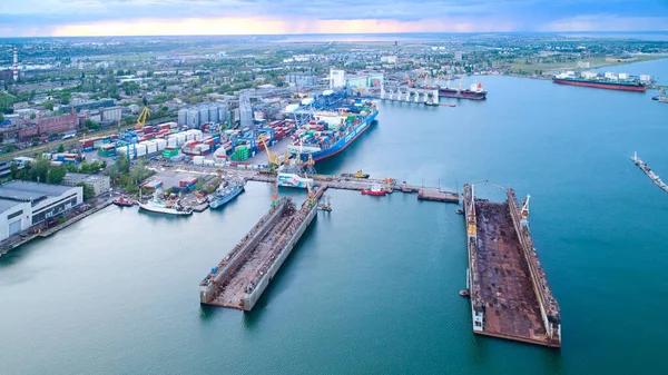 Odessa Ukraine May 2021 Empty Dry Docks Port Odessa — Stock Photo, Image