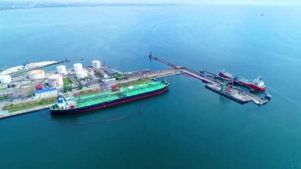 Odessa Ukraina Maj 2021 Fartygstankfartyg Olja Eller Gas Lpg Parkering — Stockvideo