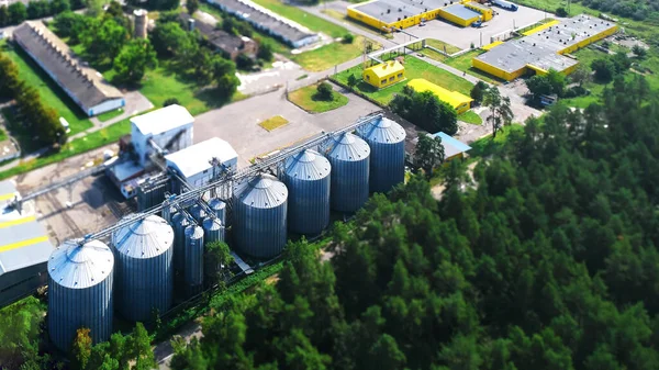 Grain Silo Ukraine Battlefield Kherson Region Ukraine Grain Crisis Word — Stock Photo, Image