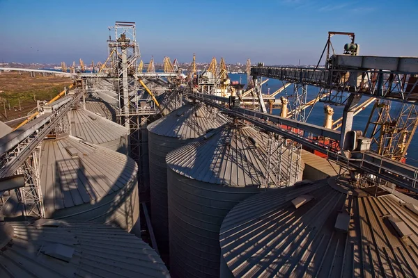 Grain Elevator Silos Ukraine — Stockfoto