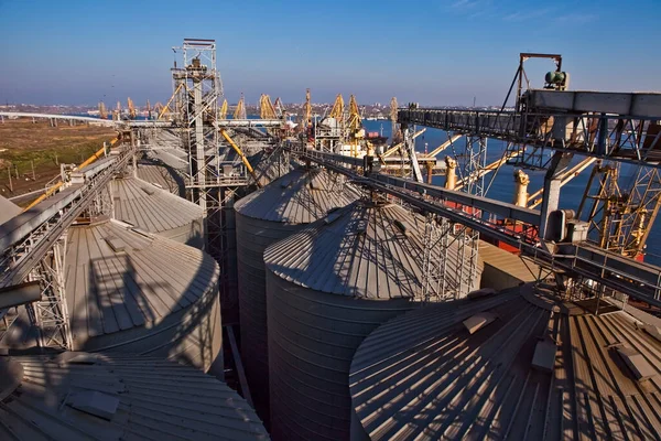 Grain Elevator Silos Ukraine — Fotografia de Stock