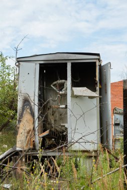 Moshchun, Ukraine - August 25, 2022: For more than a month there were battles between Ukrainian and russian occupant forces in the vicinity of the village of Moshun in the Kiev region
