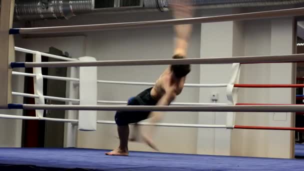 Breakdance in the ring — Stock Video