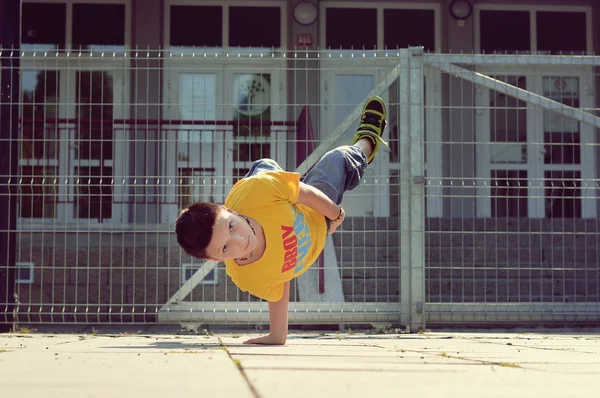 Young boy dancing — Stock Photo, Image