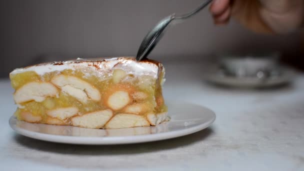 Torta de maçã — Vídeo de Stock