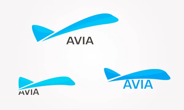 Business avia logotyp mall — Stock vektor