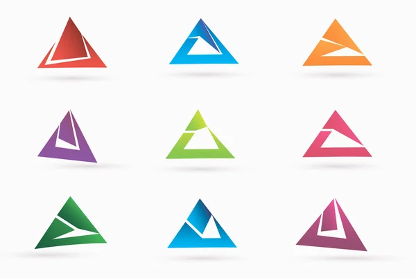 Triangle Business abstract logo template — Stock Vector