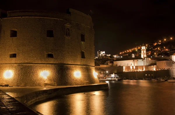 Dubrovnik natt — Stockfoto