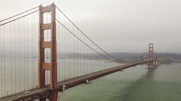 Puente Golden Gate San Francisco Mañana Hermoso Timelapse Épico — Vídeos de Stock