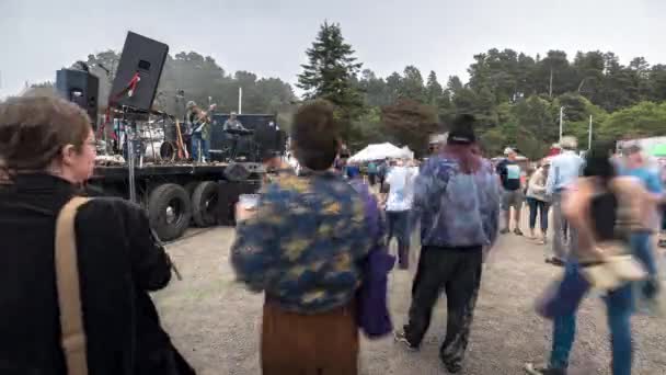 Più Grande Barbecue Salmone Del Mondo Fort Bragg Crowds People — Video Stock