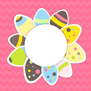 Pembe üzerinde Doğu yumurta şekli