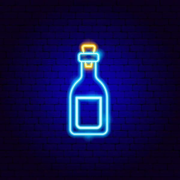Vodka Sinal de néon — Vetor de Stock