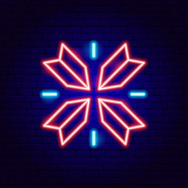 Nakış Neon İşareti — Stok Vektör