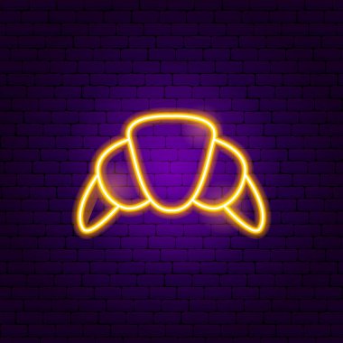 Kruvasan Neon İşareti