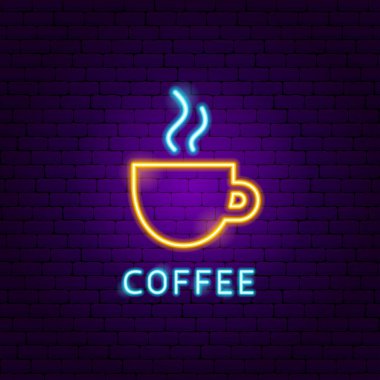 Kahve Neon Etiketi