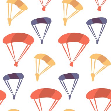 Paratrooper Seamless Pattern clipart