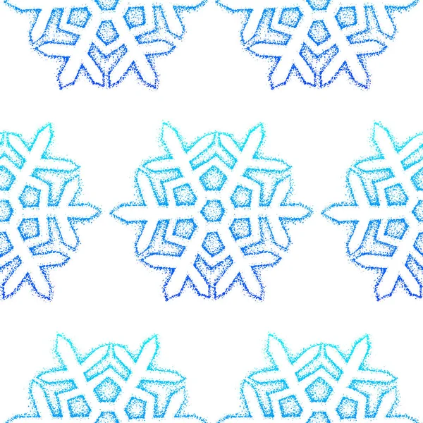 Сніжинки шаблон безшовні — стоковий вектор
