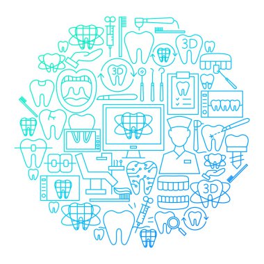 Dijital Diş Hattının Simge Çemberi Tasarımı