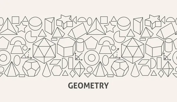 Geometry Banner Concept — Stock Vector