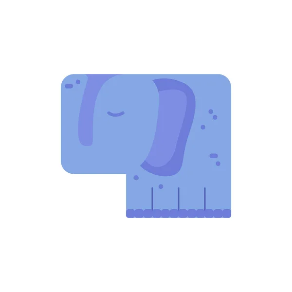 大象扁平的性格 — 图库矢量图片