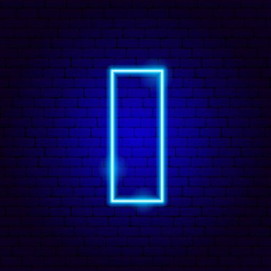 Dikdörtgen Neon İşareti