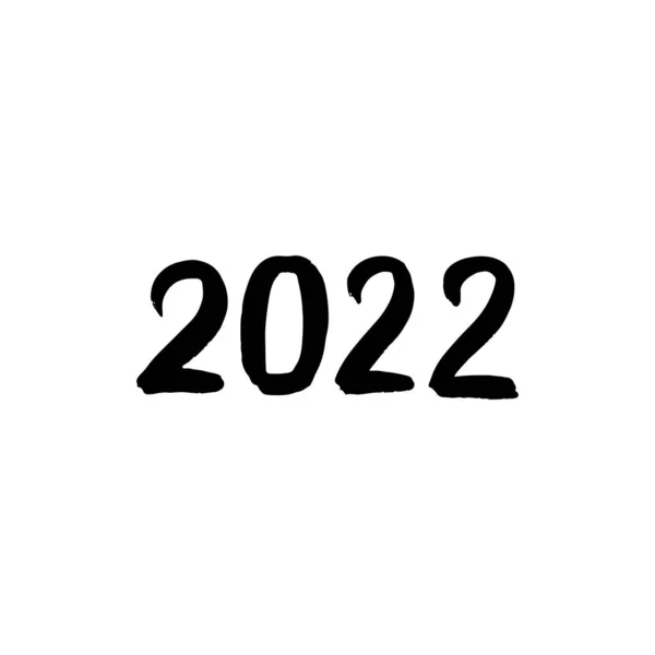 2022 Handgeschreven borstel Letteren — Stockvector