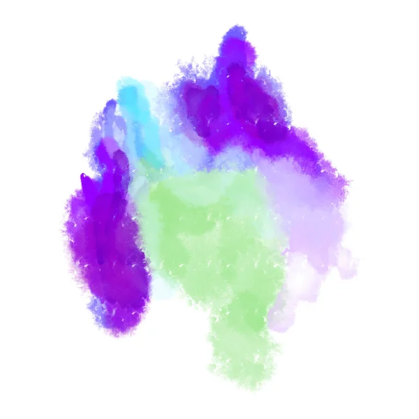 Watercolor Paint Splashes Background Raster Illustration Hand Drawn Using Ipad — 图库照片