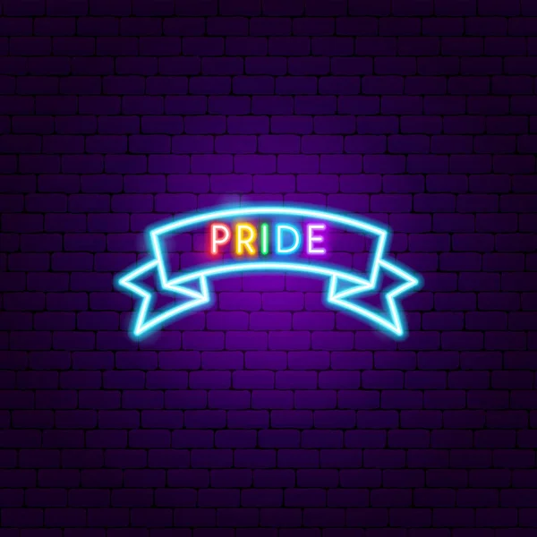 Pride Neon Sign — Stock Vector