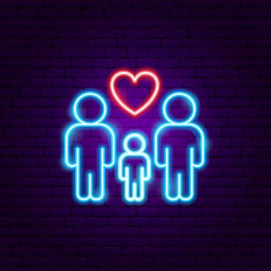 Gay Ailesi Neon İşareti