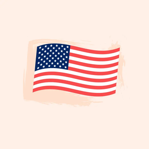 EUA bandeira do país — Vetor de Stock